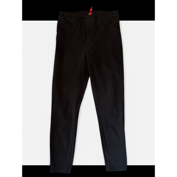 Spanx Black Pull Up Jeans w/Elastic Waistband - Size L - Picture 2 of 7